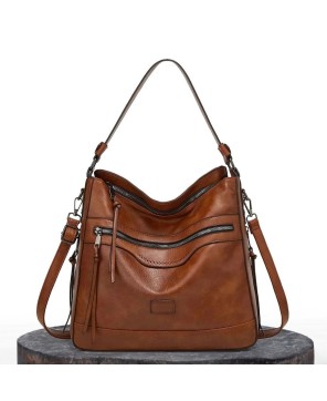 Muriel’s Vintage Charm – Stylish & Spacious Leather Shoulder Bag