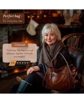 Muriel’s Vintage Charm – Stylish & Spacious Leather Shoulder Bag