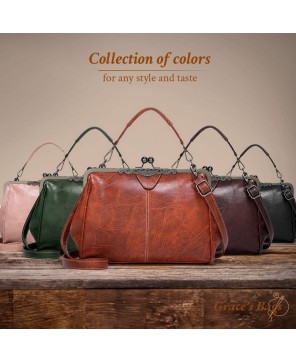 Johanna’s Classic Charm – Premium Genuine Leather Vintage Bag