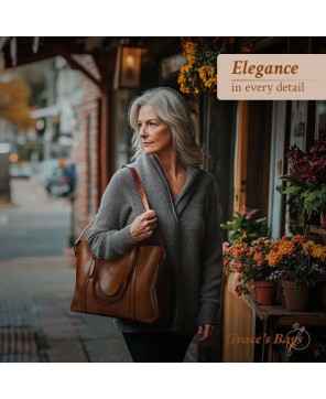 Elegant Leather Tote – Stylish and Functional for Everyday Use