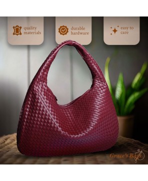 Valentina Woven Tote - Elegant & Functional