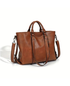 Charlotte’s Classic Elegance - Premium Faux Leather Tote Bag