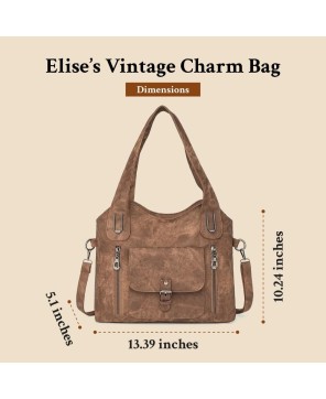 Elise’s Vintage Charm | Stylish Shoulder Bag with Detachable Strap