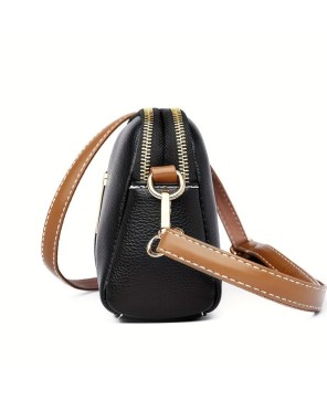 Mila Crossbody Bag - Vintage Leather with Litchi Texture