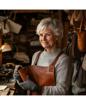 Sleek Leather Tote with Detachable Strap | Minimalist Chic