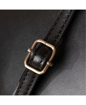 Vintage-Inspired Kiss-Lock Leather Bag - Retro Charm & Modern Design