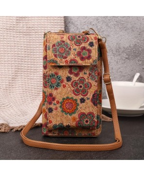 Lila Boho Floral Crossbody Wallet – Vegan Leather & Multi-Functional