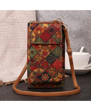 Lila Boho Floral Crossbody Wallet – Vegan Leather & Multi-Functional