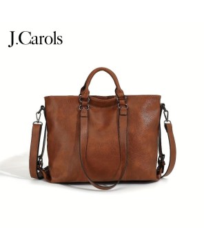 Charlotte’s Classic Elegance - Premium Faux Leather Tote Bag