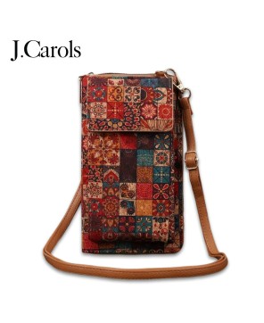 Lila Boho Floral Crossbody Wallet – Vegan Leather & Multi-Functional