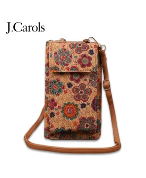 Lila Boho Floral Crossbody Wallet – Vegan Leather & Multi-Functional