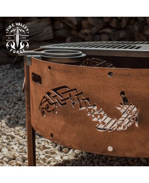 Iron Standing Grill – Durable, Functional, and Portable Outdoor Cookin