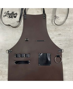 Handcrafted Leather Barber Apron | Personalized Professional Wear