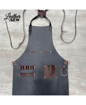 Handcrafted Leather Barber Apron | Personalized Professional Wear