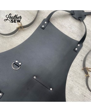 Custom Barber Leather Apron | Handmade Premium Apron