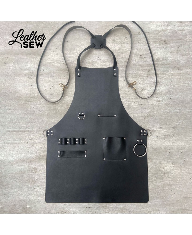 Custom Barber Leather Apron | Handmade Premium Apron