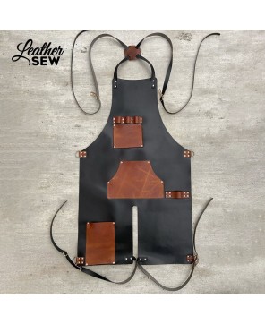 Personalized Split Leg Leather Apron | Professional Blacksmith