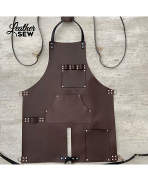 Personalized Split Leg Leather Apron | Professional Blacksmith