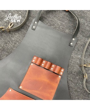 Personalized Split Leg Leather Apron | Professional Blacksmith