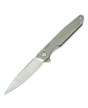 B01-RAEF Tactical Folding Knife  M390 Satin Blade with Titanium Handle