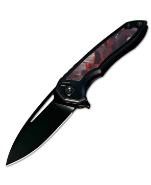 B08 Ragna Tactical Knife | M390 Blade with Titanium & Carbon Fiber Han