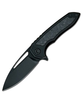 B08 Ragna Tactical Knife | M390 Blade with Titanium & Carbon Fiber Han