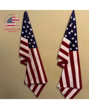 Folded Wooden American Flag Wall Art