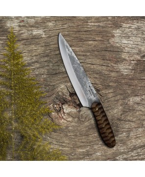 Hand-Forged Chef Knife with Razor-Sharp Carbon Steel Blade