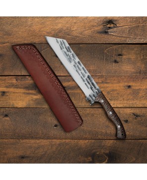 Carbon Steel Hunting Knife with Wood Handle