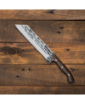 Carbon Steel Hunting Knife with Wood Handle