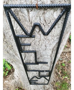 Industrial Rebar Welcome Sign - Handcrafted Metal Décor for Home or Ga