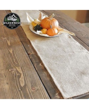 Reversible Burlap Table Runner for Rustic Decor