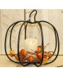 Rustic Metal Pumpkin Candle Holder – Perfect for Fall and Farmhouse