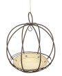 Hanging Metal Pumpkin Basket - Rustic Fall Décor