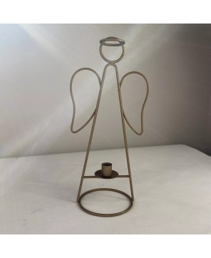 Metal Angel Candle Holder - Elegant Holiday Décor