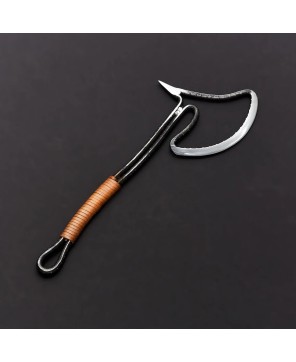 Hand-forged Rebar Steel Tomahawk with Carbon Steel Blade