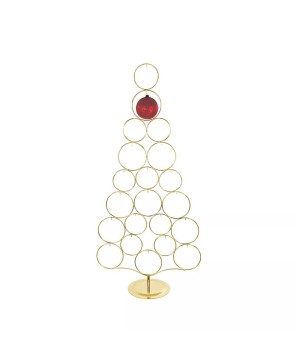 Gold Metal Christmas Tree Ornament Rack