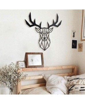 Large Black Metal Deer Head Wall Hanging Décor