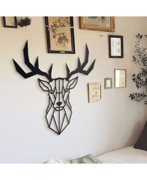 Large Black Metal Deer Head Wall Hanging Décor