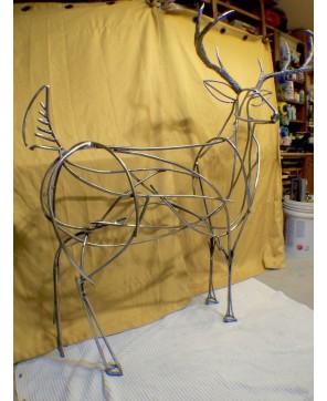 Ornamental Buck Sculpture