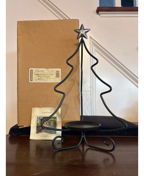 Wrought Iron Christmas Tree Candle Holder