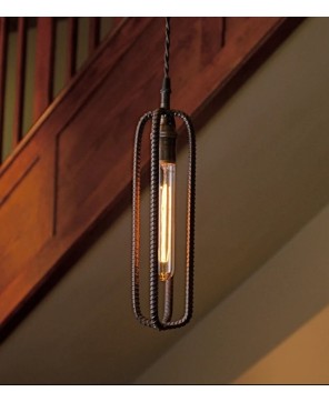 Handcrafted Industrial Rebar Pendant Light - Customizable