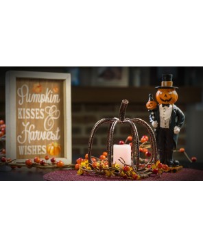 The Relaxed Gardener Pumpkin Candle Holder