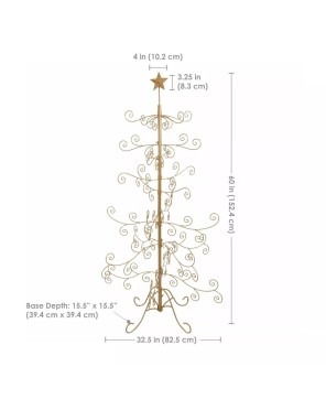 Sunnydaze Noelle Metal Ornament Display Tree |