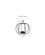 Wrought Iron 3D Pumpkin Decorations for Rustic Fall Home Décor