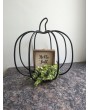 Wrought Iron 3D Pumpkin Decorations for Rustic Fall Home Décor