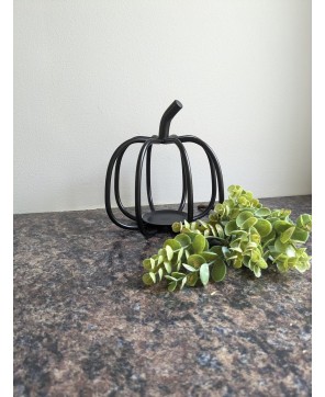 Wrought Iron 3D Pumpkin Decorations for Rustic Fall Home Décor