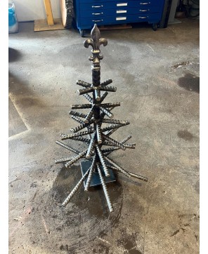 Handcrafted Rebar Christmas Tree