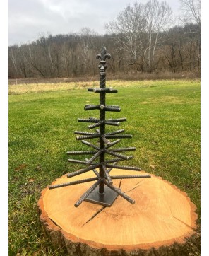 Handcrafted Rebar Christmas Tree