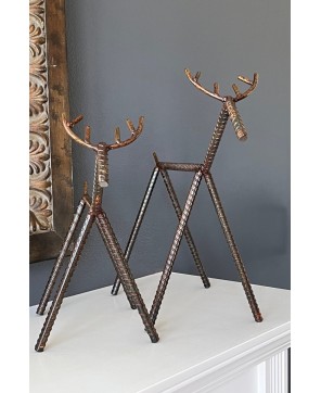 Handcrafted Rebar Reindeer – Rustic Christmas and Holiday Decor